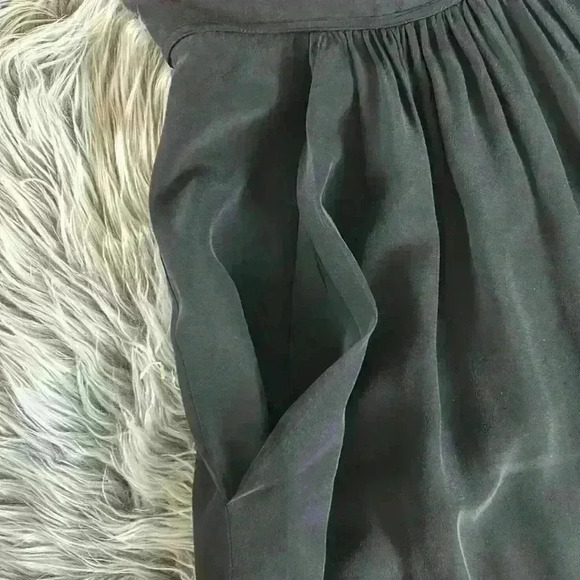 Twelfth Street By Cynthia Vincent Authentic 100% Silk Maxi W/ Slit & Pockets, 0 - Picture 5 of 10